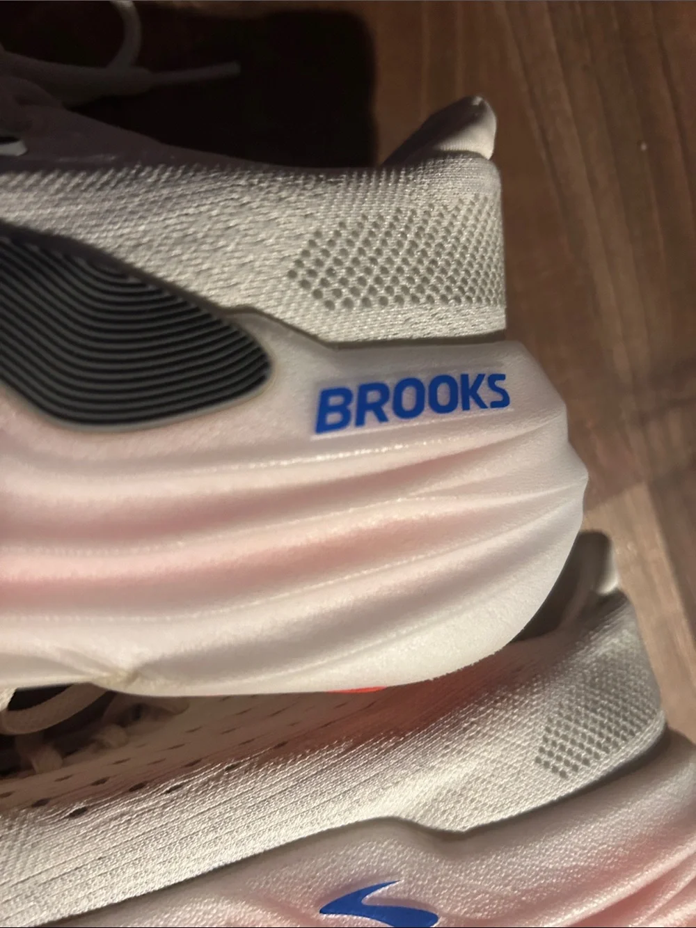 Brooks women’s Lightweight White Running Shoes with Orange Accents